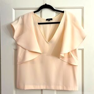 Soft pink flowy sleeve top